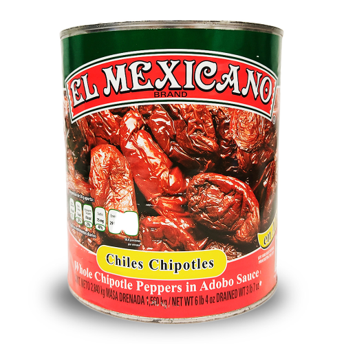 Chipotles enteros en Adobo 2,8 KG - El Mexicano