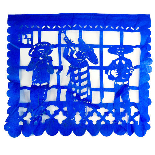 Papel picado colores / Guirlande (soie) 40cm x 30cm