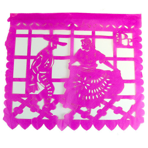 Papel picado colores / Guirlande (soie) 40cm x 30cm