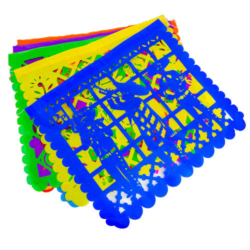 Papel picado colores / Guirlande (soie) 40cm x 30cm