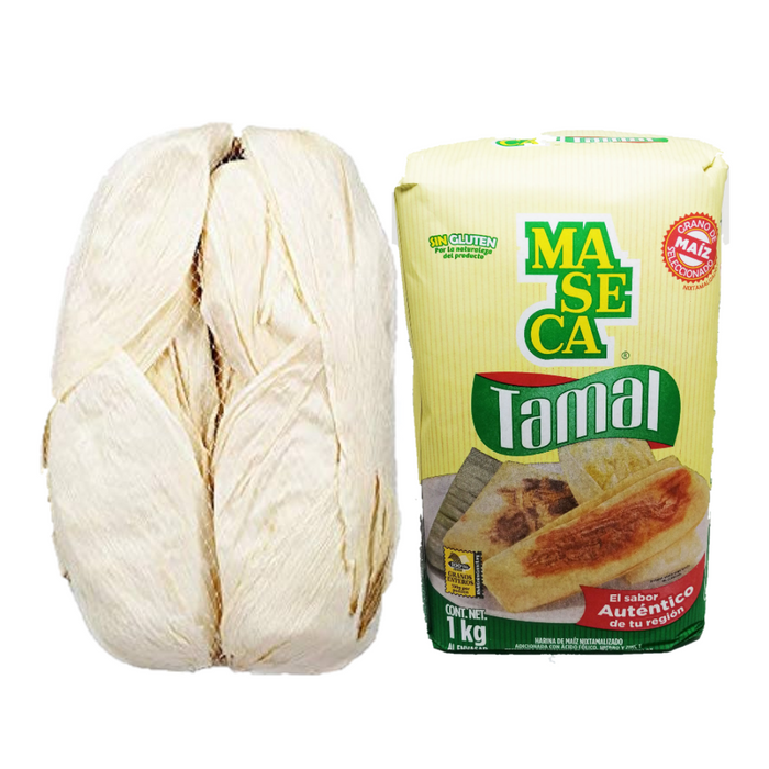Kit tamales : 60 feuilles + 1 kg farine pour tamal