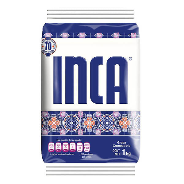Graisse végétale / Manteca vegetal Inca 1Kg