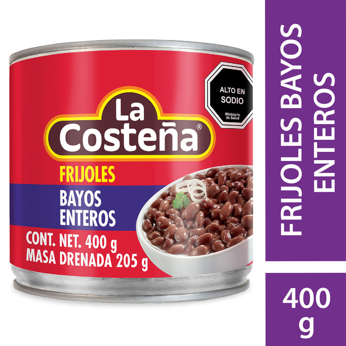 Frijoles Enteros Bayos La costeña / Haricots bruns entiers 400g