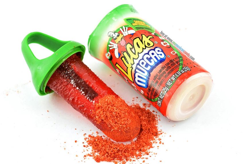 Lucas Muecas SANDIA / Caramel avec du piment en poudre au goût PASTÈQUE 24g