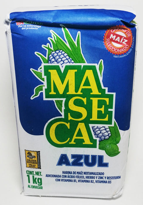 Harina azul de maïs / Farine bleue de maïs nixtamalisée sans gluten Maseca