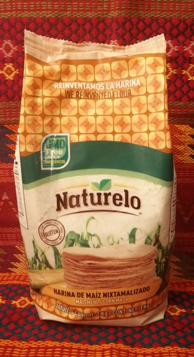 Harina blanca nixtamalizada / Farine blanche de maïs nixtamalisée Naturelo 1kg