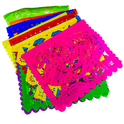 Papel picado colores / Guirlande (soie) 40cm x 30cm