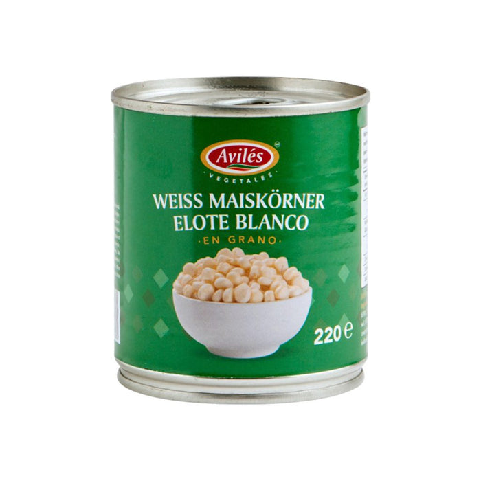 Elote o maíz/maïs Blanco para ESQUITES Avilés 220g