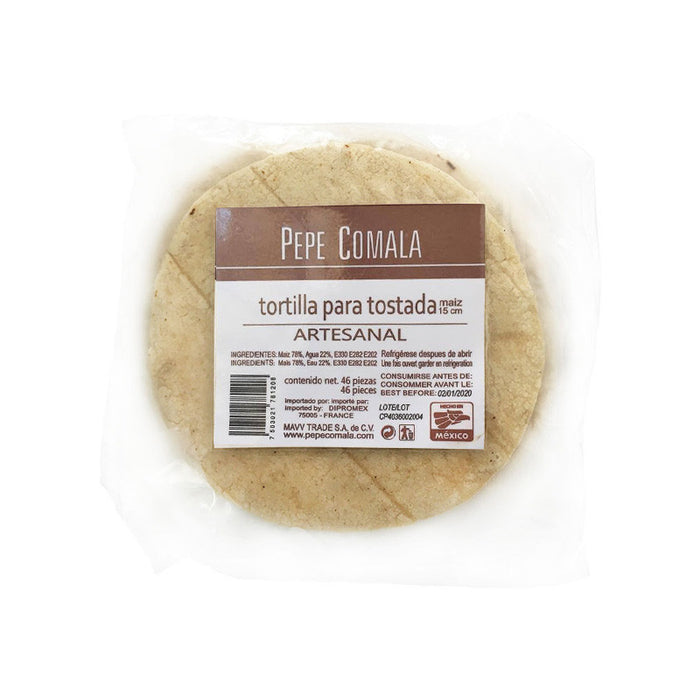 460g Tortillas para Tostadas (para freír) Pepe COMALA 15 cm