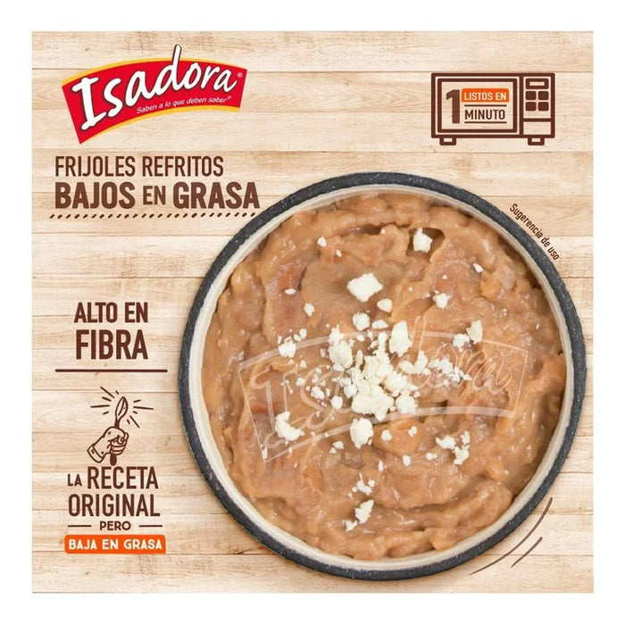 Frijoles Refritos Bayos sin grasa 430g / Purée de haricots bruns sans graise 430g