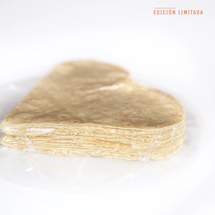 Tortilla CORAZON Maíz Maya (12cm) en 250g