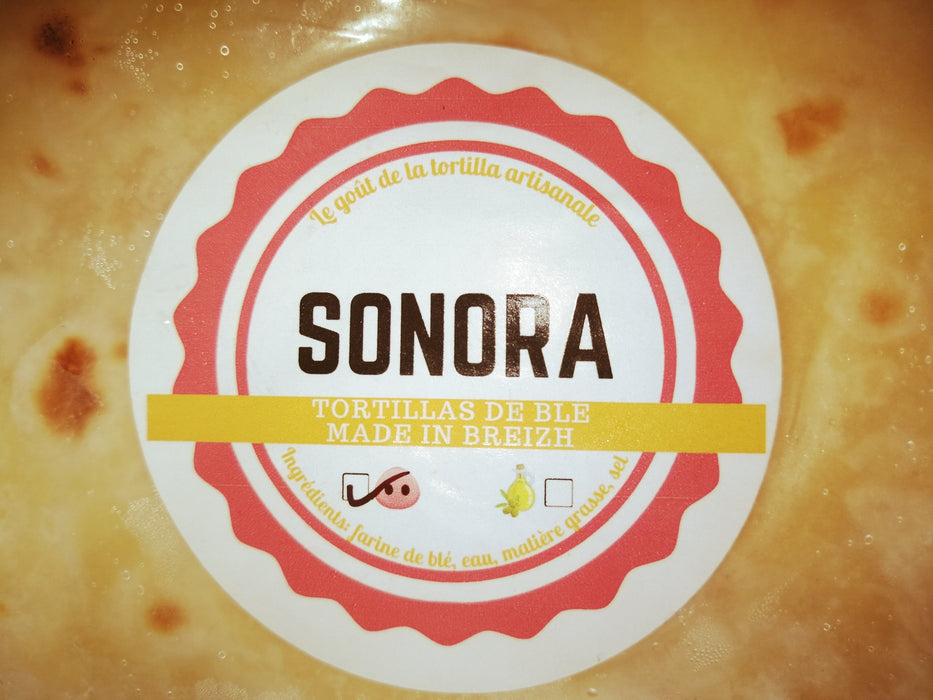 [Produit Local] Tortillas artisanales de blé au Saindoux 18 cm/ Tortillas de trigo SONORA