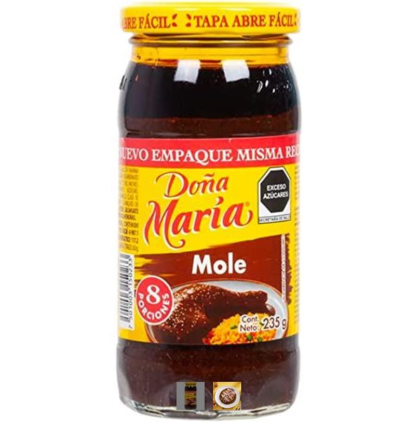Mole (sauce chocolat/piment) Doña María en vaso 235g