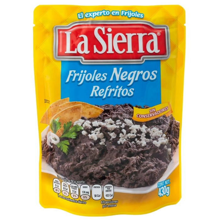 Frijoles Refritos Negros La Sierra 430g