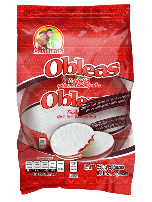 Sevillanas obleas : bonbon au caramel de lait de chèvre 50g c/u
