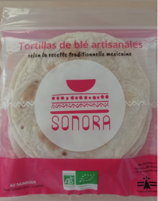 [Produit Local] Tortillas artisanales de blé au Saindoux 16 cm/ Tortillas de trigo SONORA