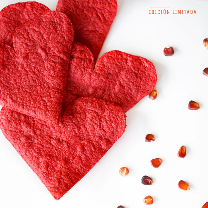 Tostadas CORAZON Rojo Maíz Maya (10 uds - 130g)