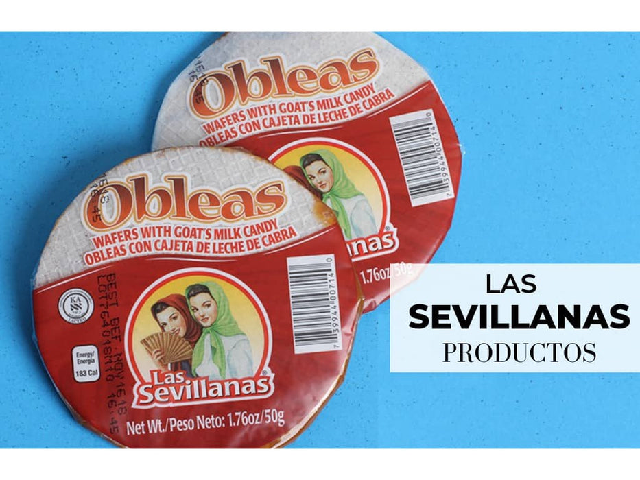 Sevillanas obleas : bonbon au caramel de lait de chèvre 50g c/u
