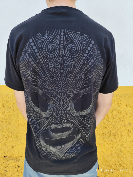 T-shirt Homme Masque Mystique – noir inspiré de la lucha libre mexicaine