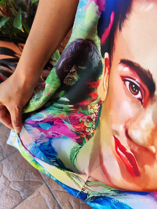 Tablier artistique Frida Kahlo – Couleurs éclatantes et design unique