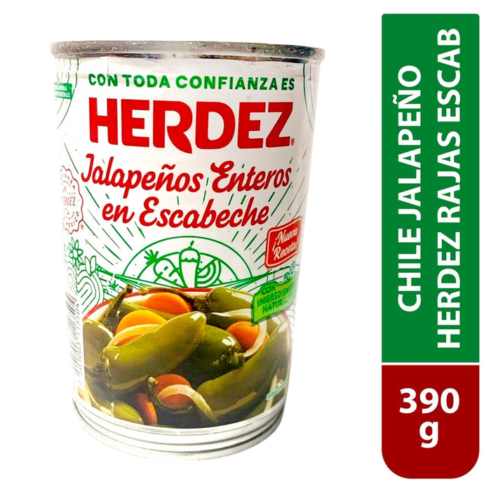 Rajas de Jalapeños en escabeche Herdez / Piment Jalapeños en lamelles 390 g