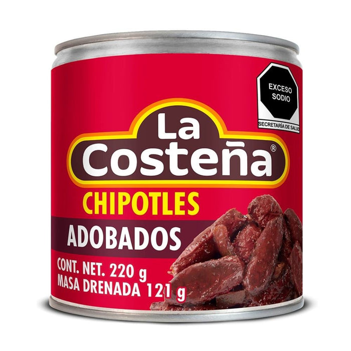 Chiles Chipotles Enteros en adobo La Costeña 210g