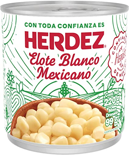 Elote o maíz/maïs Blanco para esquites Herdez 220g