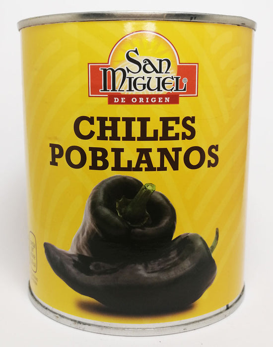 Chiles poblano enteros / Piments poblanos entiers San Miguel 780g
