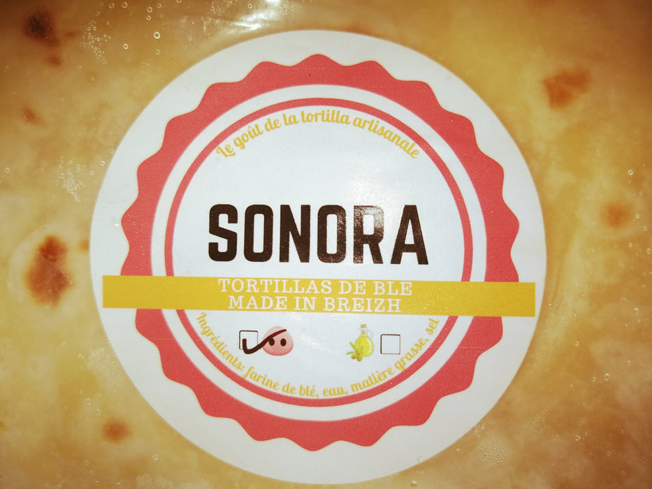 [Produit Local] Tortillas artisanales de blé au Saindoux 15 cm/ Tortillas de trigo SONORA