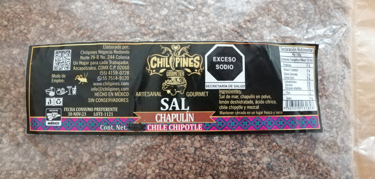 SAL DE CHAPULIN AL CHIPOTLE, 100g
