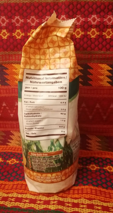Harina blanca nixtamalizada / Farine blanche de maïs nixtamalisée Naturelo 1kg