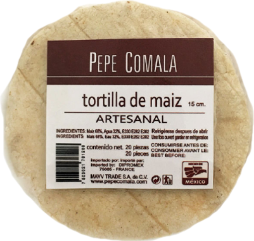460g Tortillas de Maïs / Maiz Pepe COMALA 15 cm