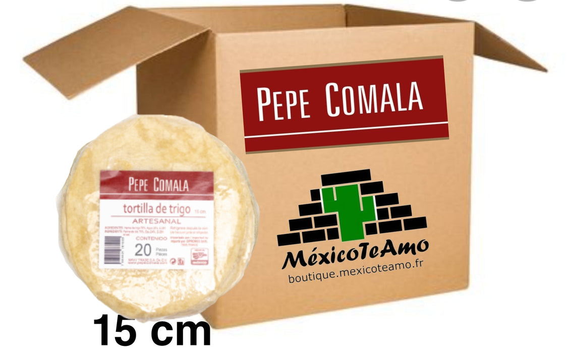 Carton / Caja 10 paquets de 460 g, tortillas de blé 15cm