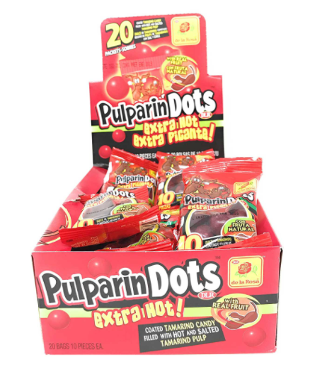 PulparinDots Extra HOT / Bonbon à la pulpe de tamarin Extra-HOT (30g)