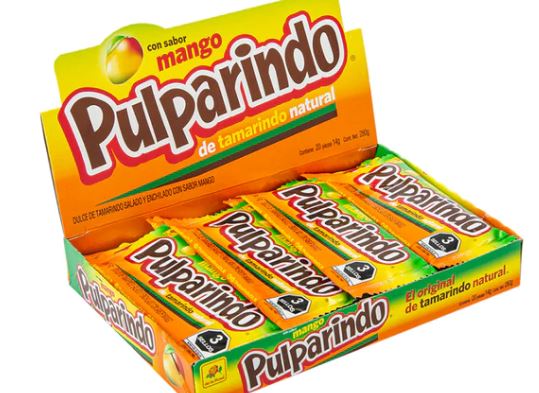 Caja Pulparindo Mango / Boîte de pulpe de tamarin et mangue (20 pièces)