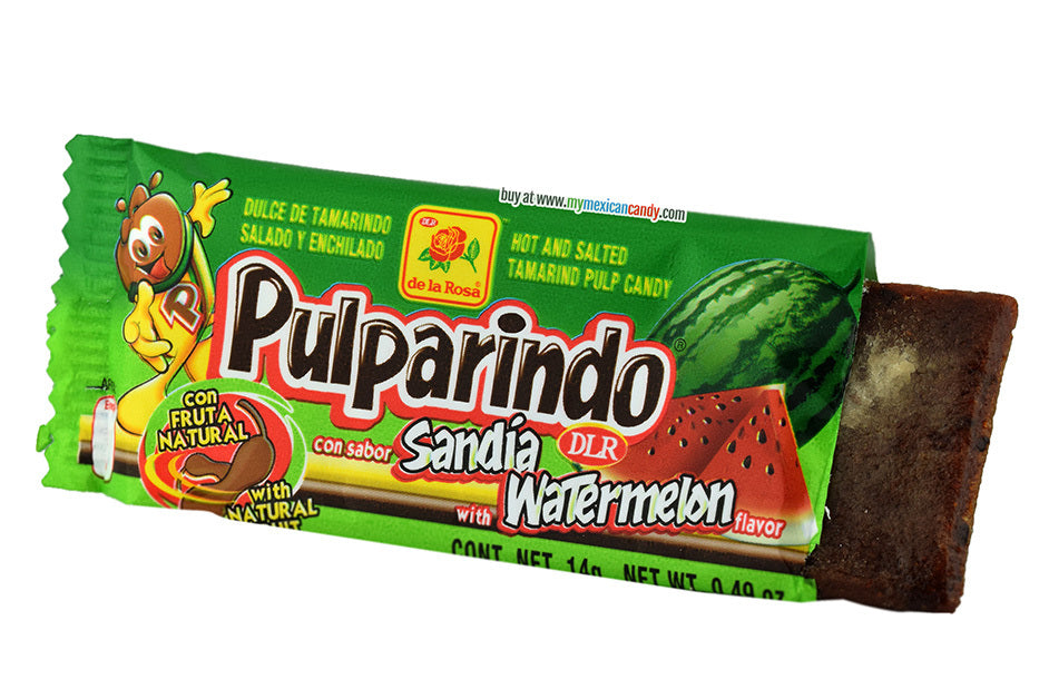 Pulparindo Sandia / Bonbon à la pulpe de tamarin et pastèque (14 g chacun)
