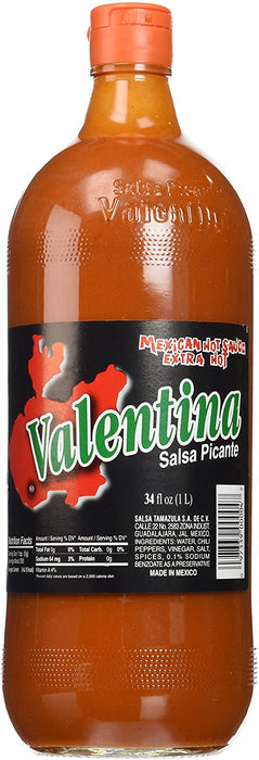 Salsa Negra picante / Sauce noire piquante Valentina 1L